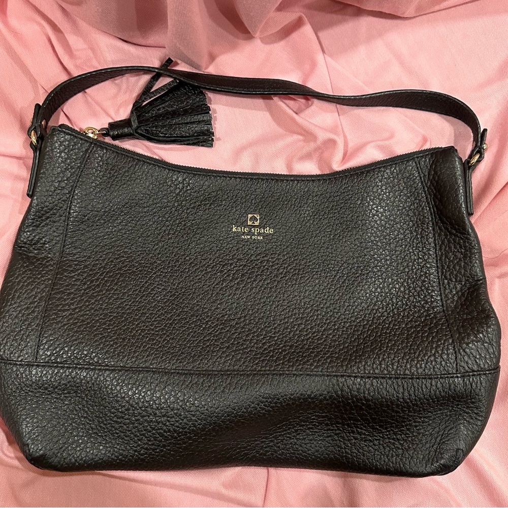 Kate Spade Textured Black Shoulder Bag